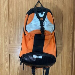 Orange and Black Backpack motorcycle backpack